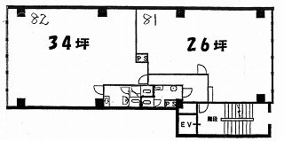 新倉ビル802 間取り図