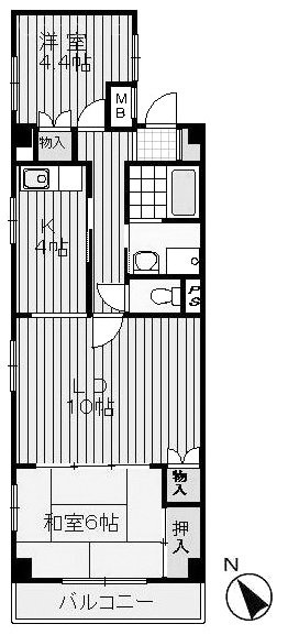 クレーステラスビル201 間取り図