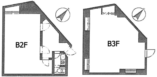 西早稲田ビルB2F～B3F 間取り図