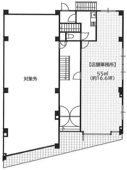 高田ビル1F 間取り図