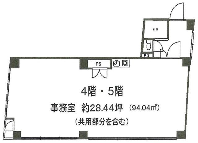 石川九段ビル5F 間取り図