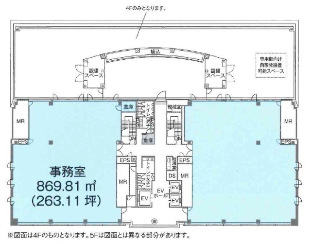 横浜ビジネスパーク(YBP)ノーススクエアⅡ4F 間取り図