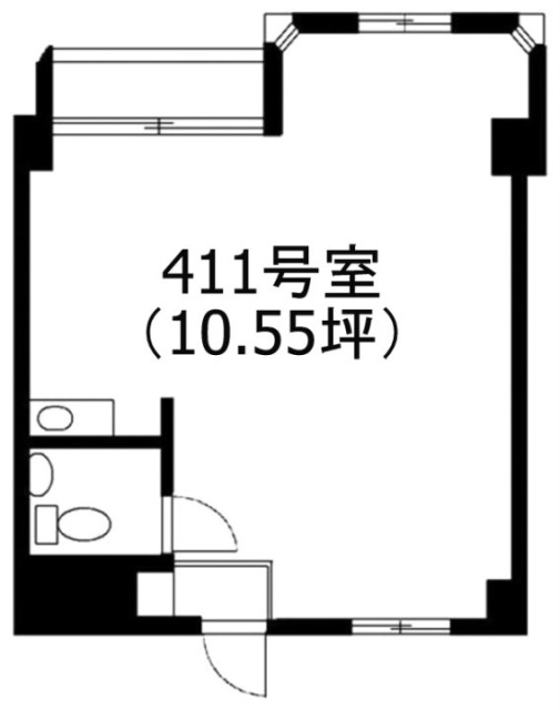 原宿リビン411 間取り図