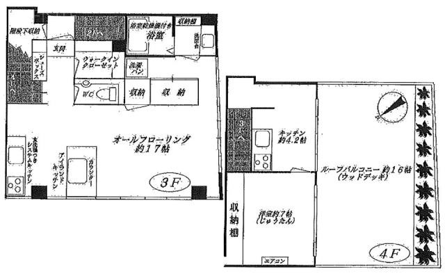新川2-6ビル3F～4F 間取り図