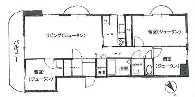 南青山ハウスビル2F 間取り図