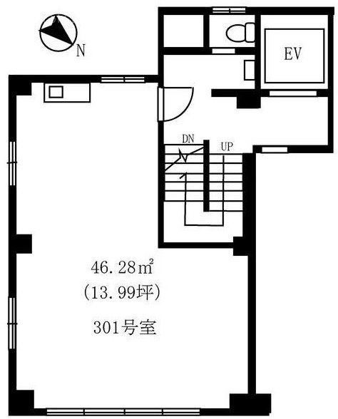 第一林ビル3F 間取り図