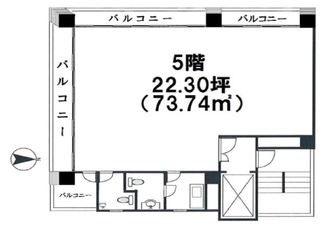 東履東峰会館5F 間取り図