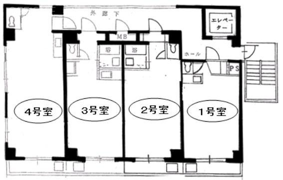 メゾンド平和田ビル303 間取り図