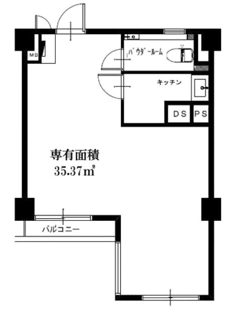 316青山202 間取り図