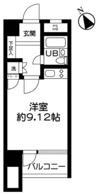 ベルデ代々木Ⅱ204 間取り図