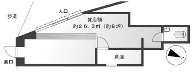 清水マナービル1F 間取り図