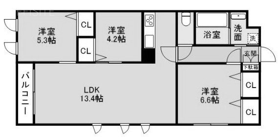 THE BELUGA 世田谷 RESIDENCE101 間取り図