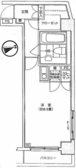 銀座ベラメンテ503 間取り図
