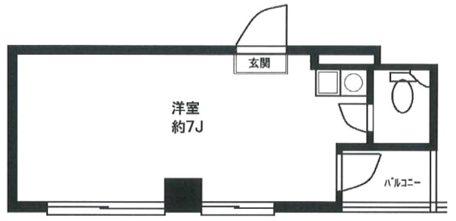 第6大浦ビル202 間取り図