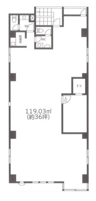 麻布エスビル4F 間取り図