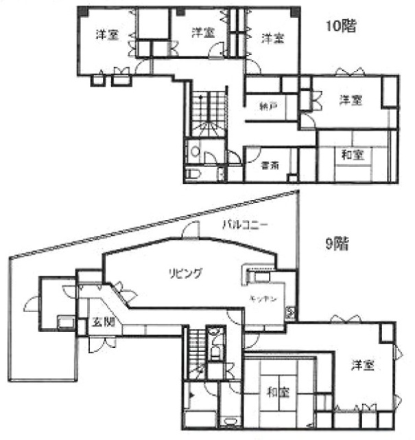 やまとビル9F～10F 間取り図