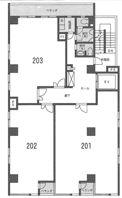 ストークビル赤坂203 間取り図