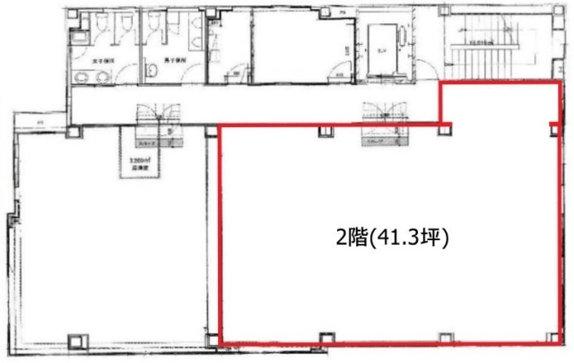 日本橋堀留町ビル2F 間取り図