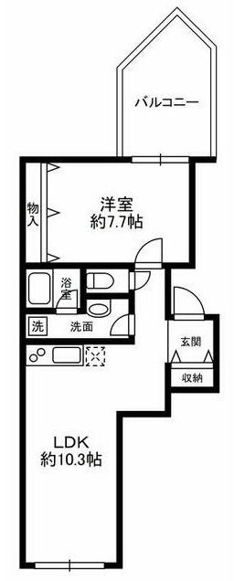 代官山TYKビル3F 間取り図
