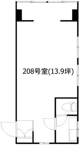 原宿第2コーポ208 間取り図