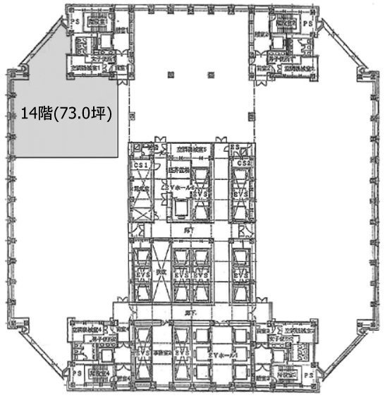 東京オペラシティ14F 間取り図