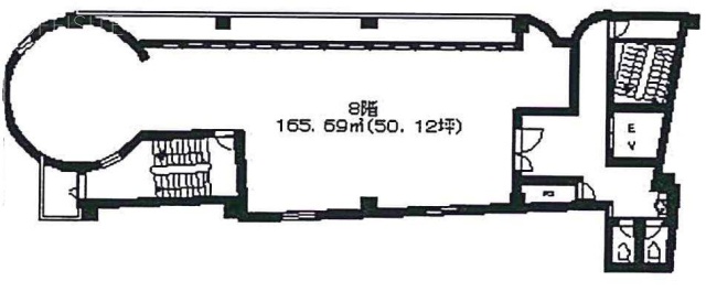 昼間ビル8F 間取り図