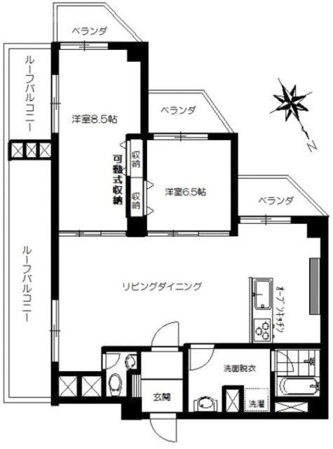 原宿ビューパレー1102 間取り図