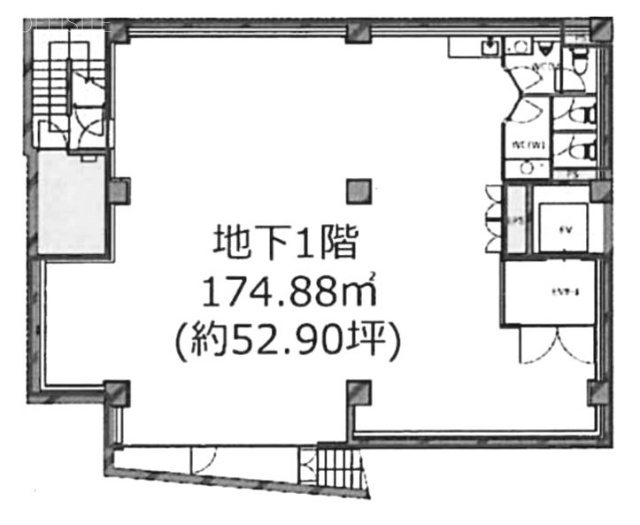 ザ・パークレックス代々木B1F 間取り図