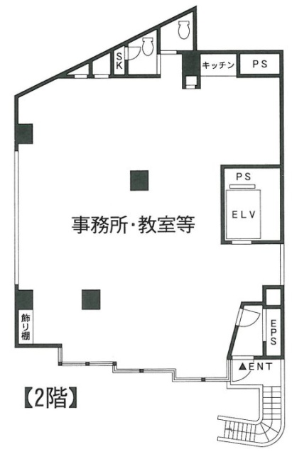 WOODY21ビル2F 間取り図