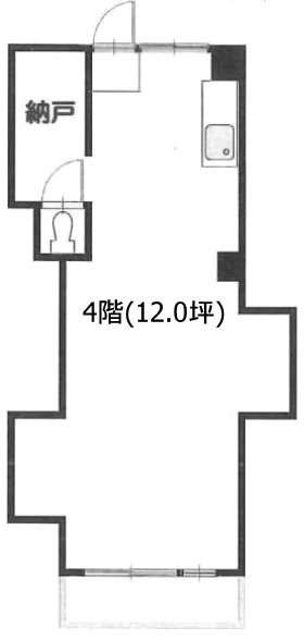 北沢館ビル402 間取り図