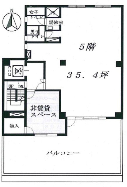 大幸第三ビル5F 間取り図