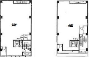 第33東京ビル5F～6F 間取り図