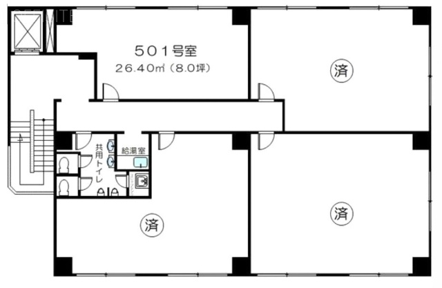 富士ビル501 間取り図