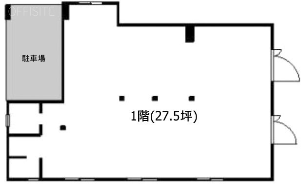 上野ビル1F 間取り図