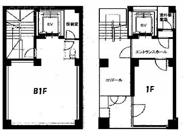 ヴィア・パルコビルB1F~1F 間取り図