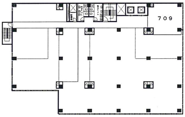 オリンピック曙町ビル709 間取り図