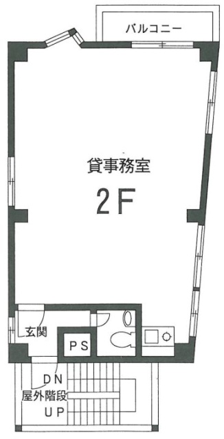 松月堂ビル2F 間取り図