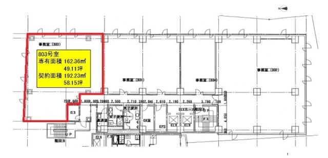 新宿タツミビル803 間取り図