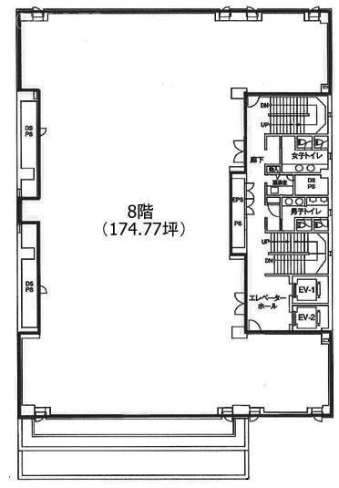 小田急新百合ヶ丘ビル801 間取り図