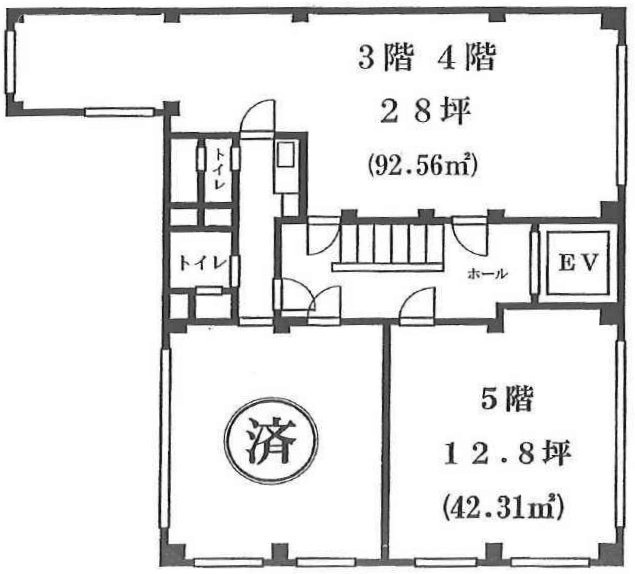 後藤ビル北 間取り図