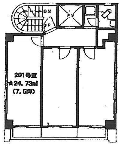 宝栄三崎町ビル201 間取り図