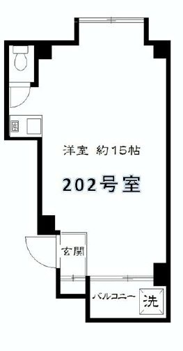 清川ビル401 間取り図