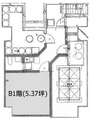 新宿CRビルB1F 間取り図