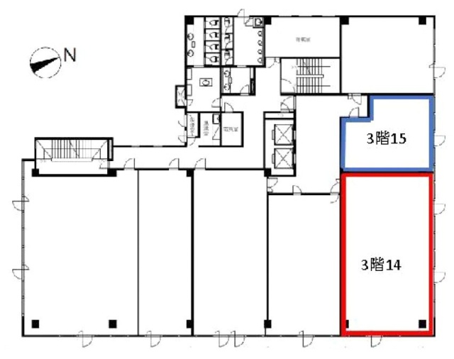 船橋本町プラザビル15 間取り図