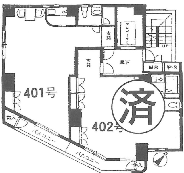 ストークビル道玄坂401 間取り図