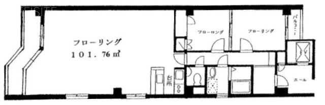 川鍋ビル4F 間取り図