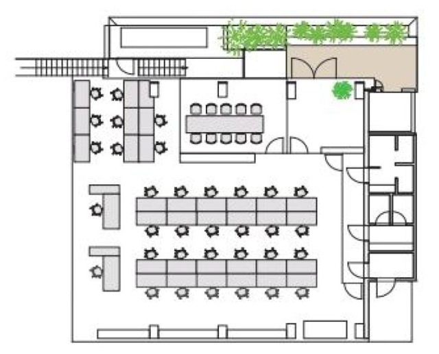 エスカリエ六番町4F 間取り図