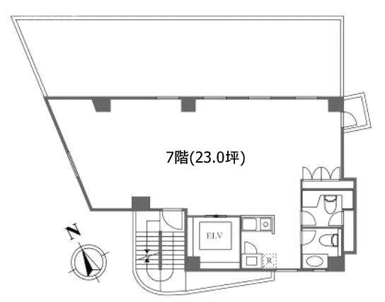 NBC飯田橋ビル7F 間取り図