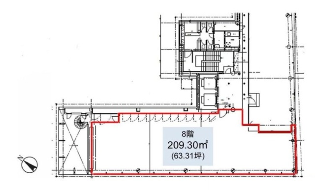 銀座YOMIKOビル801 間取り図