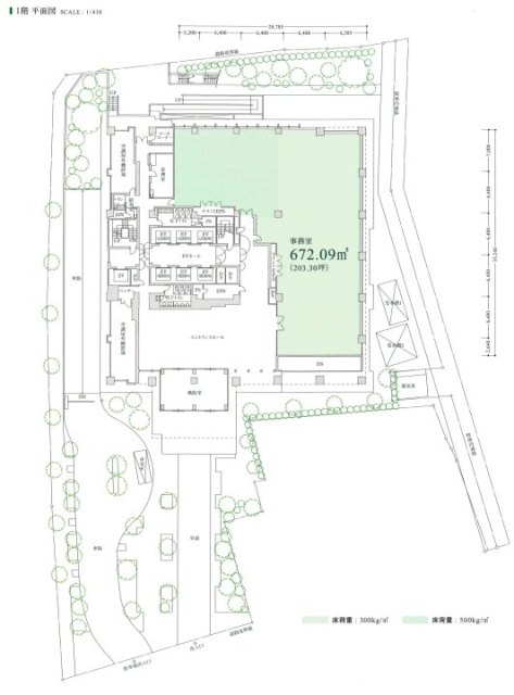 恵比寿ビジネスタワー1F 間取り図